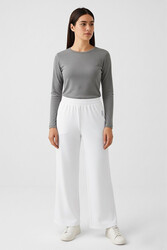 Ebrarengiz Moda - 2007 OYSHO PANTOLON K55 BEYAZ