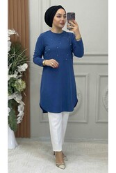 Ebrarengiz Moda - 3001 TUNİK K30 MAVİ
