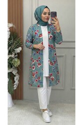 Ebrarengiz Moda - 3006 HIRKA VE İÇLİK TAKIM K40 MAVİ