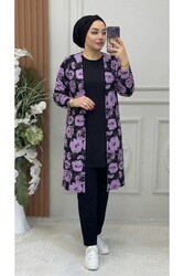 Ebrarengiz Moda - 3006 HIRKA VE İÇLİK TAKIM K40 SİYAH