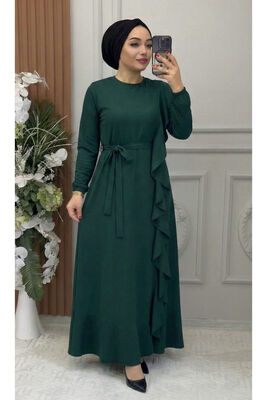 3008 FIRFIR ELBİSE K40 ZÜMRÜT