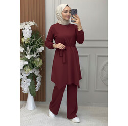 Ebrarengiz Moda - 3017 TAKIM K40 BORDO