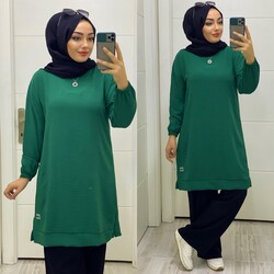 Ebrarengiz Moda - 5180 ESMA TAKIM K25 ZÜMRÜT YEŞİL