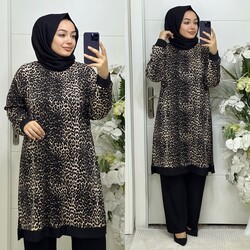 Ebrarengiz Moda - 5240 BELİZ TAKIM K60 LEOPAR