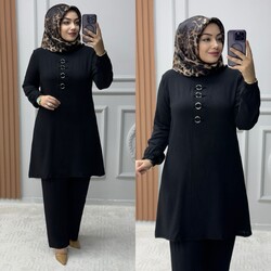 Ebrarengiz Moda - 5280 HALKALI TAKIM K75 SİYAH