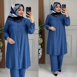 Ebrarengiz Moda - 5300 LİNA TAKIM K100 MAVİ