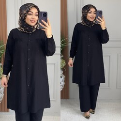 Ebrarengiz Moda - 5300 LİNA TAKIM K100 SİYAH