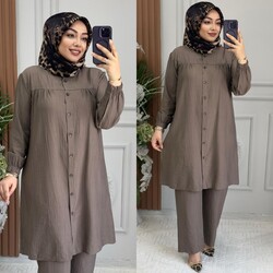 Ebrarengiz Moda - 5300 LİNA TAKIM K100 VİZON