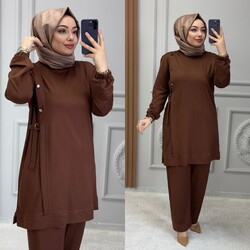 Ebrarengiz Moda - 5310 SUDEM TAKIM K80 KAHVE