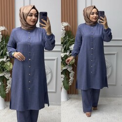 Ebrarengiz Moda - 5340 ÜLKÜ TAKIM K120 İNDİGO