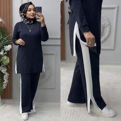 Ebrarengiz Moda - 5360 YIRTMAÇLI TAKIM K130 ANTRASİT