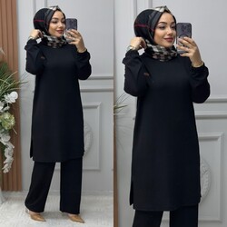 Ebrarengiz Moda - 5380 MELİS TAKIM K80 SİYAH