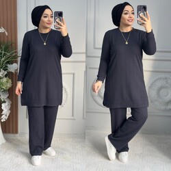 Ebrarengiz Moda - 5410 BURGU TAKIM K120 ANTRASİT