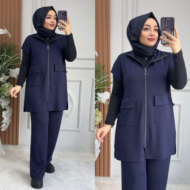 5420 YELEKLİ TAKIM K120 LACİVERT