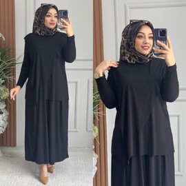 Ebrarengiz Moda - 5480 ÇAĞLA TAKIM K140 SİYAH