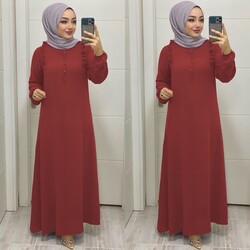 Ebrarengiz Moda - 6160 LENA ELBİSE K30 VİOLET