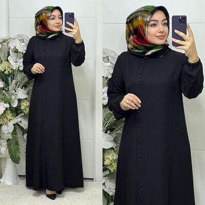 6230 FERDA ELBİSE K60 SİYAH - 1