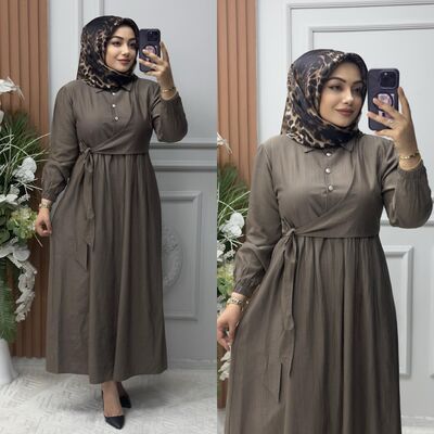 6340 ŞİMAL ELBİSE K120 DUMAN