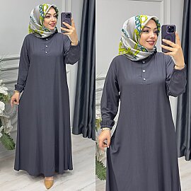 6410 RÜYA ELBİSE K140 ANTRASİT