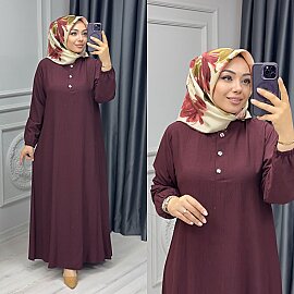 6410 RÜYA ELBİSE K140 BORDO