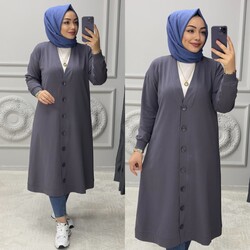 Ebrarengiz Moda - 7240 TUGCE HIRKA K70 GRİ