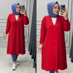 Ebrarengiz Moda - 7240 TUGCE HIRKA K70 KIRMIZI