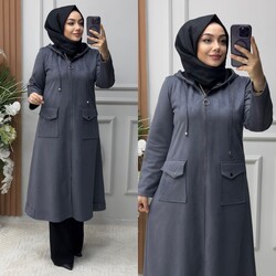 Ebrarengiz Moda - 7260 SÜET KAP K150 GRİ