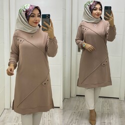 Ebrarengiz Moda - 8240 ASYA TUNİK K20 TAŞ