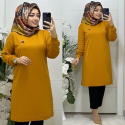 Ebrarengiz Moda - 8540 NEVBAHAR TUNİK K35 HARDAL