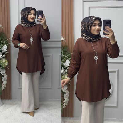 8830 MELİSA TUNİK K60 KAHVE
