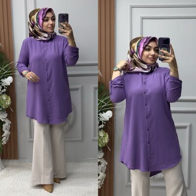 8840 GAMZE TUNİK K65 LİLA