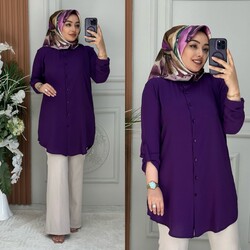 Ebrarengiz Moda - 8840 GAMZE TUNİK K65 MOR