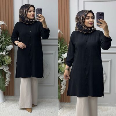 8860 NEŞE TUNİK K75 SİYAH