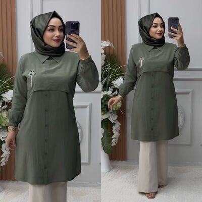 8870 NEVİN TUNİK K120 HAKİ