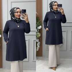 Ebrarengiz Moda - 8880 AZRA TUNİK K75 ANTRASİT