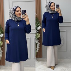 Ebrarengiz Moda - 8880 AZRA TUNİK K75 LACİVERT