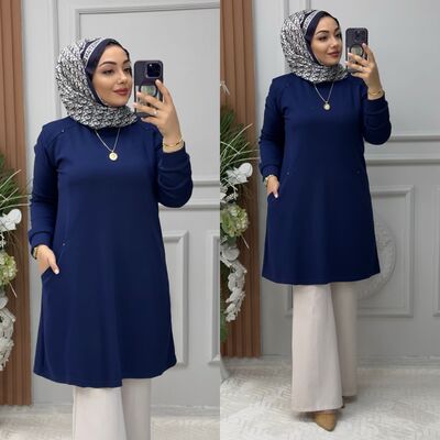 8880 AZRA TUNİK K75 LACİVERT