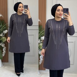 Ebrarengiz Moda - 8900 TUANA TUNİK K70 FÜME