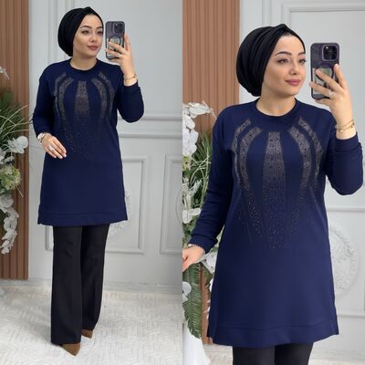 8910 BERNA TUNİK K65 LACİVERT