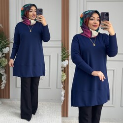 Ebrarengiz Moda - 8930 AYBEN TUNİK K75 LACİVERT