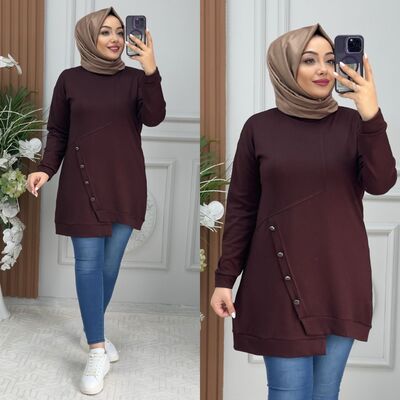 8940 DORA TUNİK K80 KAHVE