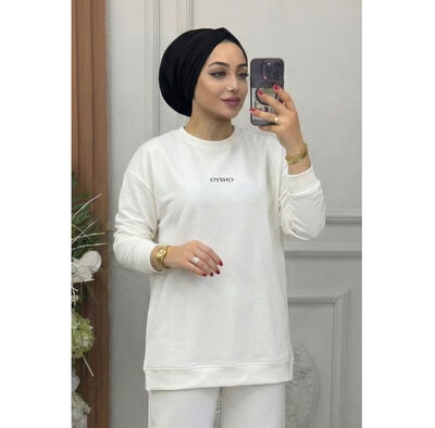 8950 OYSHO TUNİK K50 BEYAZ