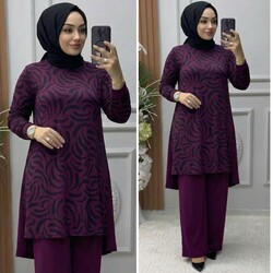 Ebrarengiz Moda - E5070 ZEBRA TAKIM K50 MÜRDÜM